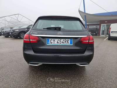 Mercedes-Benz Classe C C 200 SW eq-boost Sport auto - GY454RK Nero usata Basiliano
