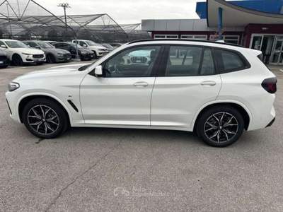 BMW X3 X3 2021 xdrive20d  M mhev 48V Msport auto GJ620YS Bianco usata Basiliano