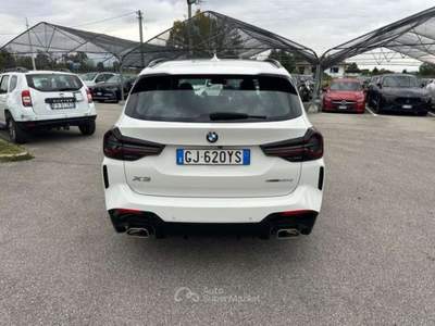 BMW X3 X3 2021 xdrive20d  M mhev 48V Msport auto GJ620YS Bianco usata Basiliano