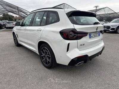 BMW X3 X3 2021 xdrive20d  M mhev 48V Msport auto GJ620YS Bianco usata Basiliano