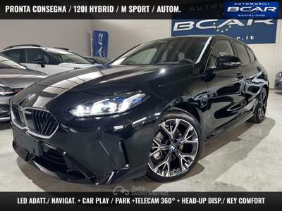 BMW Serie 1 120 48V MSport "18 M Sport HEAD-UP DISP./LED/TELEC.360 Nero usata Savigliano