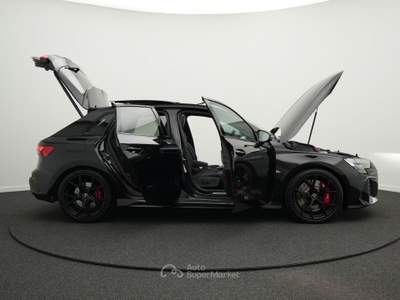 Audi RS 3 RS3 Sportback 2.5 TFSI Quattro Panoramico, Pelle, 280 KMH Nero usata Moncalieri