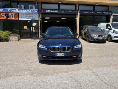 BMW Serie 5 520d 520d Touring AUTOMATICA-TETTO-GANCIO TRAINO. Blu/Azzurro usata Pesaro