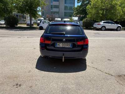 BMW Serie 5 520d 520d Touring AUTOMATICA-TETTO-GANCIO TRAINO. Blu/Azzurro usata Pesaro