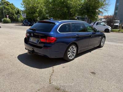 BMW Serie 5 520d 520d Touring AUTOMATICA-TETTO-GANCIO TRAINO. Blu/Azzurro usata Pesaro