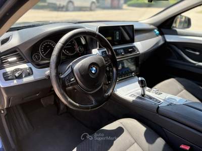 BMW Serie 5 520d 520d Touring AUTOMATICA-TETTO-GANCIO TRAINO. Blu/Azzurro usata Pesaro