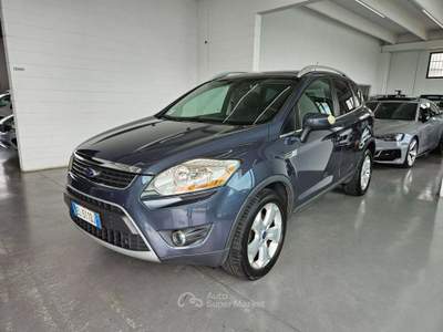 Ford Kuga 2.0 tdci Titanium 4wd 163cv pelle/AUTOMATICO Blu/Azzurro usata Martinengo