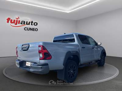 Toyota Hilux Hilux 2.8 d-4d 48V double cab Invincible auto Argento usata Cuneo
