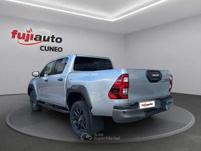 Toyota Hilux Hilux 2.8 d-4d 48V double cab Invincible auto Argento usata Cuneo