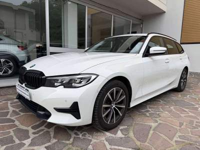 BMW Serie 3 318d 318 d Touring mhev 48V Sport auto UNICO PROPRIETARIO BELLISSIMA Bianco usata Cesano Maderno