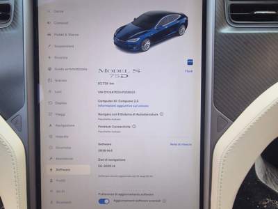 Tesla Model S Sempre in garage e ricarica al 50% eccezione vuaggi lunghi usata Pergola