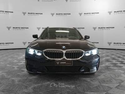 BMW Serie 3 318d 318d Touring mhev 48V Business Advantage auto Nero usata Olgiate Olona