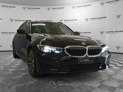 BMW Serie 3 318d 318d Touring mhev 48V Business Advantage auto Nero usata Olgiate Olona