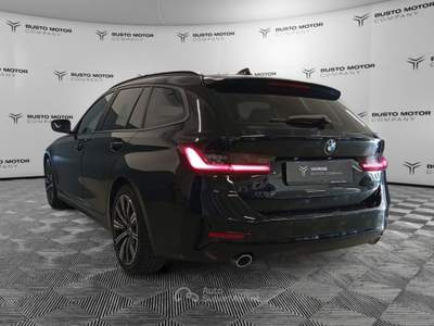 BMW Serie 3 318d 318d Touring mhev 48V Business Advantage auto Nero usata Olgiate Olona