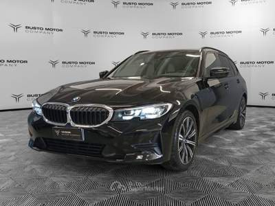 BMW Serie 3 318d 318d Touring mhev 48V Business Advantage auto Nero usata Olgiate Olona