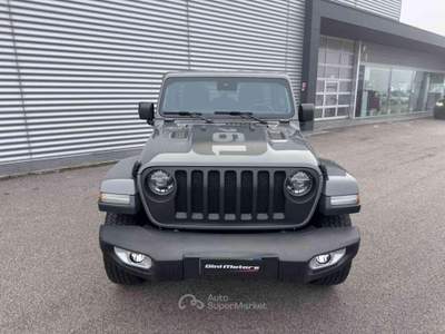 Jeep Wrangler Unlimited 2.2 Mjt II 4X4 4WD Sahara GANCIO TRAINO Grigio usata Sant'Angelo in vado