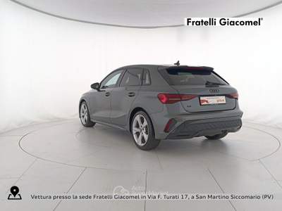 Audi A3 sportback 2.0 tdi s line edition 150cv s-tronic Grigio usata San Martino Siccomario
