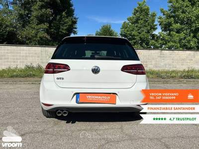 Volkswagen Golf Golf GTD 2.0 TDI DSG 5p. BlueMotion Technology Bianco usata Vigevano