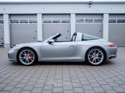Porsche 911 991.2 4S Targa | Scarico Sound | Carbonio | LED Argento usata Roma