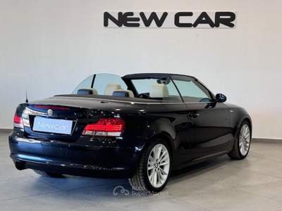 BMW Serie 1 120d 120d Futura Cabrio Nero usata Caresanablot