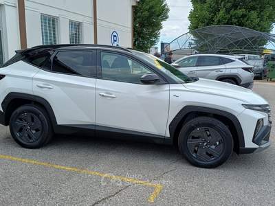 Hyundai Tucson 1.6 HEV 2wd 239cv Dark Line Auto Bianco usata Veggiano