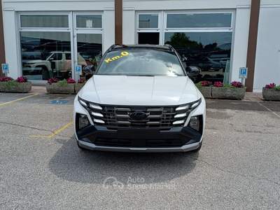 Hyundai Tucson 1.6 HEV 2wd 239cv Dark Line Auto Bianco usata Veggiano