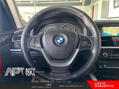 BMW X3 X3 sdrive18d auto my16 Nero usata Carrara