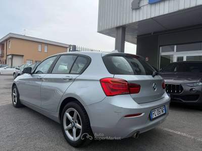 BMW Serie 1 116d 116 d Advantage 5p /EURO 6 / KM CERTIFICATI Grigio usata Lallio
