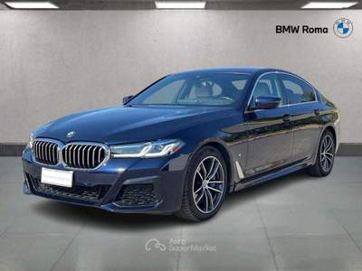 BMW Serie 5 530d 530 d Touring mhev 48V xdrive Msport auto Blu/Azzurro usata Roma