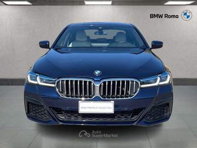 BMW Serie 5 530d 530 d Touring mhev 48V xdrive Msport auto Blu/Azzurro usata Roma