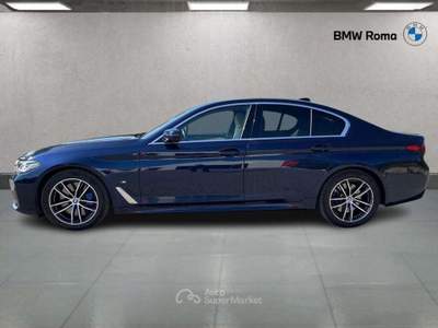 BMW Serie 5 530d 530 d Touring mhev 48V xdrive Msport auto Blu/Azzurro usata Roma