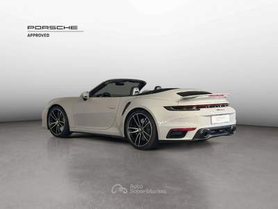 Porsche 911 992 Turbo S Cabrio-IVA ESPOSTA-CARBOCERAMICA-SEDILI VENTILATI-ADAPTIVE CRUISE CONTROL-SURROUND VIEW Bianco usata Grandate