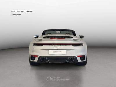 Porsche 911 992 Turbo S Cabrio-IVA ESPOSTA-CARBOCERAMICA-SEDILI VENTILATI-ADAPTIVE CRUISE CONTROL-SURROUND VIEW Bianco usata Grandate