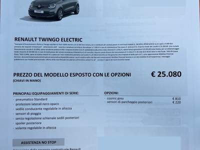 Renault Twingo Equilibre 22kwh - possibilità noleggio no scoring Grigio usata Gela