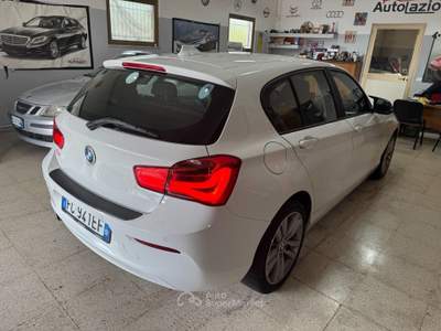 BMW Serie 1 116d 116 116d Urban cv. NAVIGATORE OK NEOPATENTATI Bianco usata Terracina