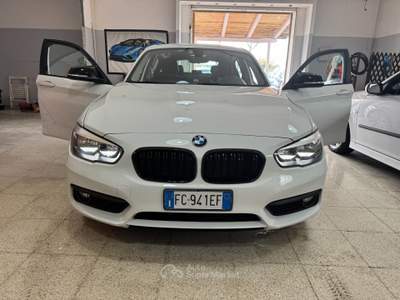 BMW Serie 1 116d 116 116d Urban cv. NAVIGATORE OK NEOPATENTATI Bianco usata Terracina