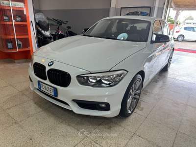 BMW Serie 1 116d 116 116d Urban cv. NAVIGATORE OK NEOPATENTATI Bianco usata Terracina
