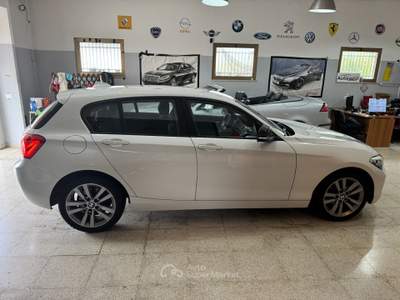 BMW Serie 1 116d 116 116d Urban cv. NAVIGATORE OK NEOPATENTATI Bianco usata Terracina