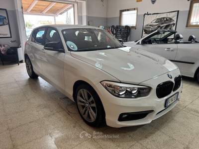 BMW Serie 1 116d 116 116d Urban cv. NAVIGATORE OK NEOPATENTATI Bianco usata Terracina