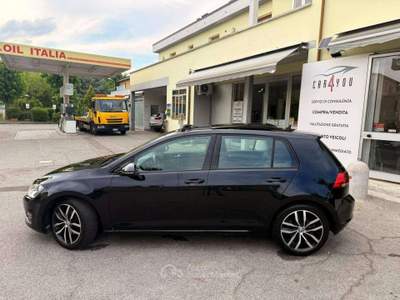 Volkswagen Golf Golf VII 5p 2.0 tdi Highline 150cv dsg, TETTO APRIBILE CINGHIA FATTA A 182.000 , 209000 km ! 1 PROPRIETARIO Nero usata Crevalcore
