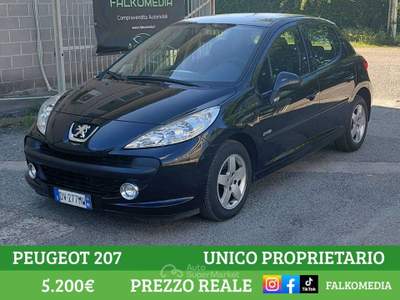 Peugeot 207 1.4 8v 5p Energie Sport (Neopatentati) UNICO PROPRIETARIO Nero usata Bernate Ticino