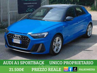 Audi A1 Sportback 30 1.0 tfsi S Line UNICO PROPRIETARIO GARANZIA 12 MESI Blu/Azzurro usata Bernate Ticino