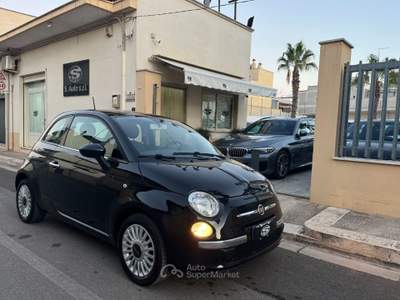 Fiat 500 1.2 69Cv Lounge Nero usata San Michele Salentino