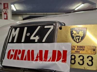 Alfa Romeo Giulia SPIDER TOURING**ITALIANA DA SEMPRE-TARGHE MILANO Bianco usata Vigevano