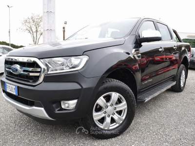 Ford Ranger FORD Ranger 4x4 PICK UP DOPPIA CABINA - GANCIO TRAINO - 2.0 TDCI 170CV - 6m - LIMITED FULL - NAVI - PELLE - ADAS - SENSORI - CRUISE - BT - RETROCAMERA Nero usata Montalto di Castro