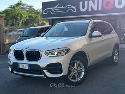 BMW X3 sDrive18d Business Advantage (FULL OPTIONAL) TETTO Bianco usata Roma