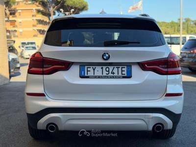 BMW X3 sDrive18d Business Advantage (FULL OPTIONAL) TETTO Bianco usata Roma
