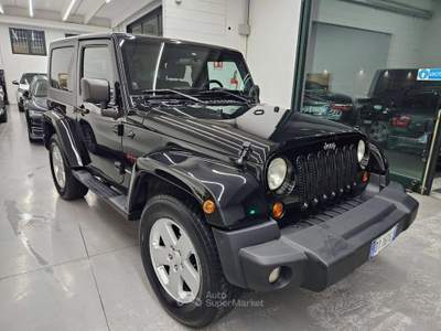Jeep Wrangler 2.8 crd Sahara AUTOMATICO /4X4  MARCE RIDOTTE Nero usata Martinengo