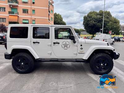 Jeep Wrangler 2.8 crd Sahara auto Bianco usata Roma