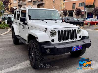 Jeep Wrangler 2.8 crd Sahara auto Bianco usata Roma